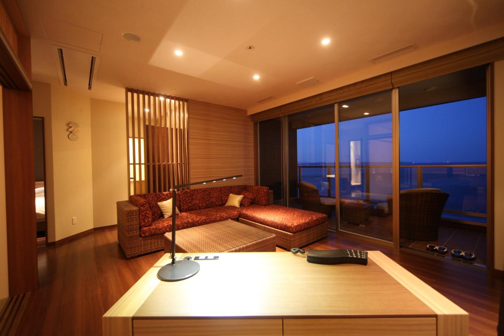 Amane Resort Seikai Beppu Cameră foto A suite at the hotel